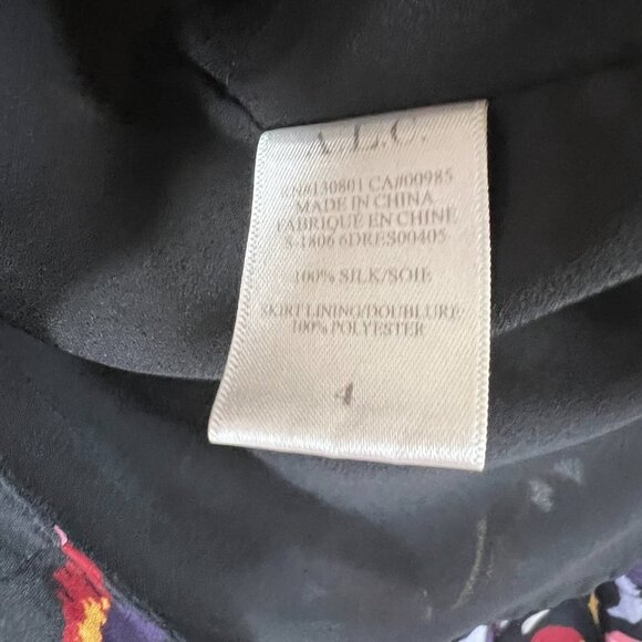 A.L.C. Black V-Neck Tianna Wrap Silk Midi Dress $695 - Picture 10 of 12